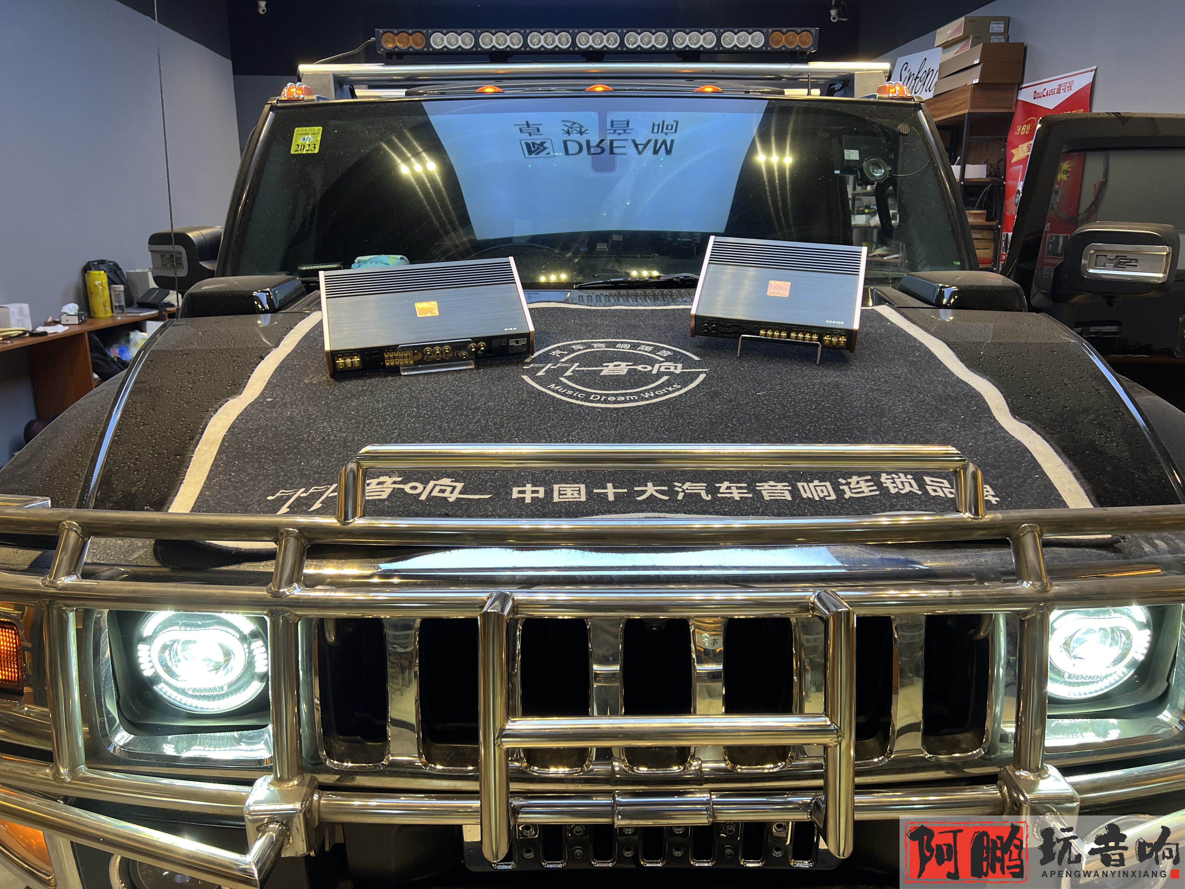 悍马h2音响效果,济南皮卡音响升级