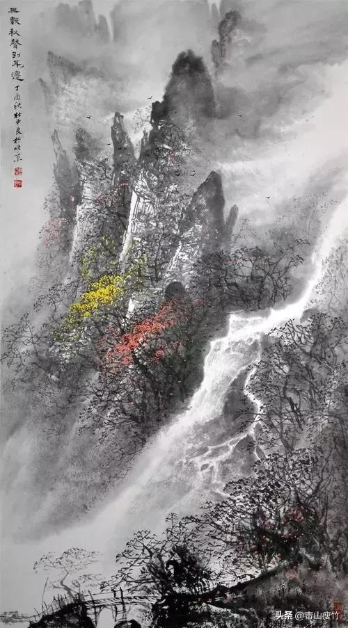 集名家精品山水画70幅欣赏,陈学良山水画精品欣赏40幅