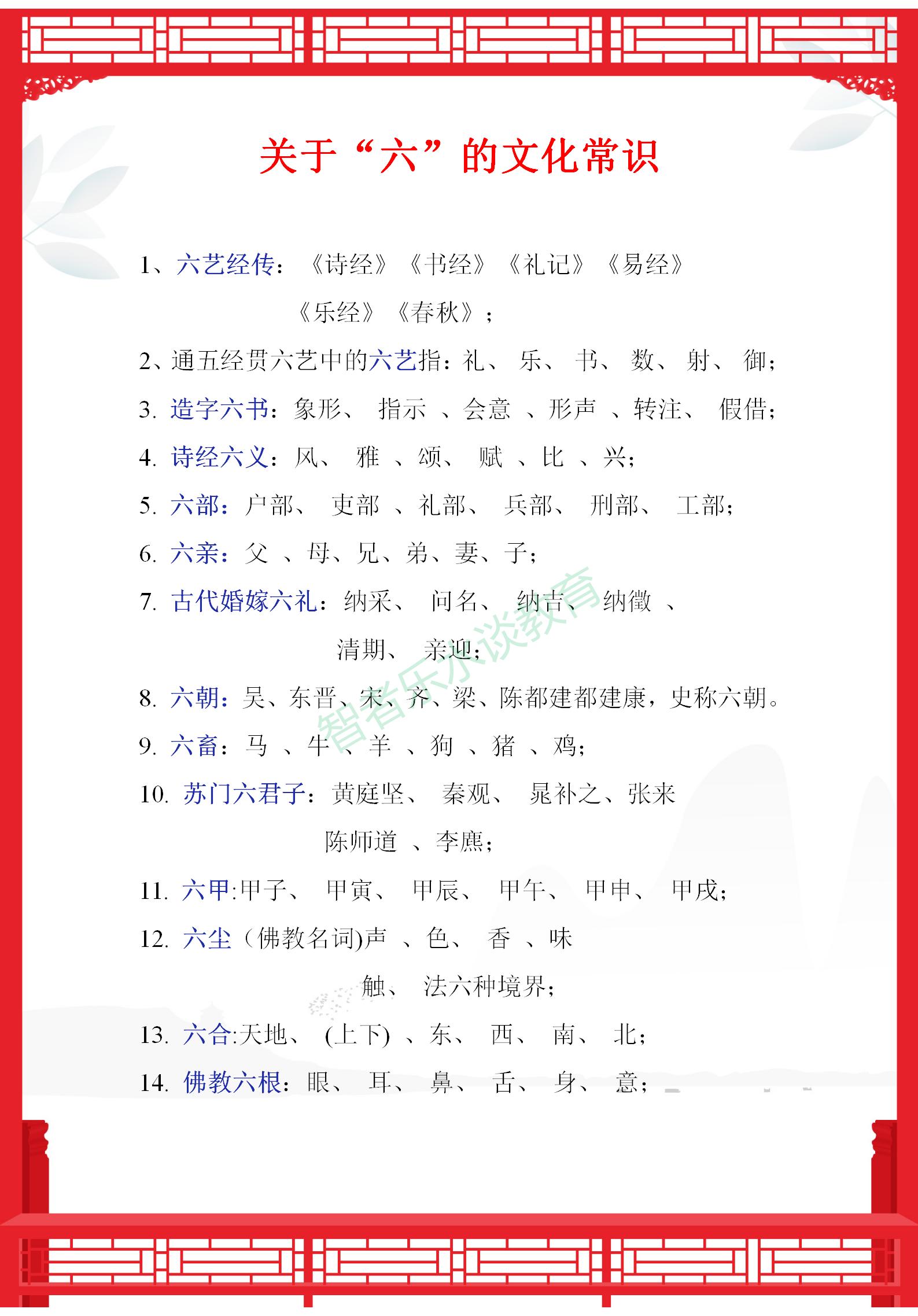 语文文学常识积累大全113页,特级语文老师整理文学常识