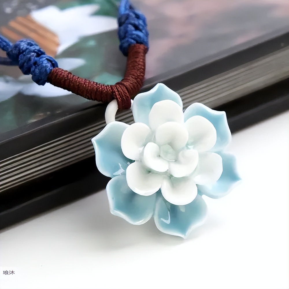 陶瓷山茶花,自然雅致的陶瓷