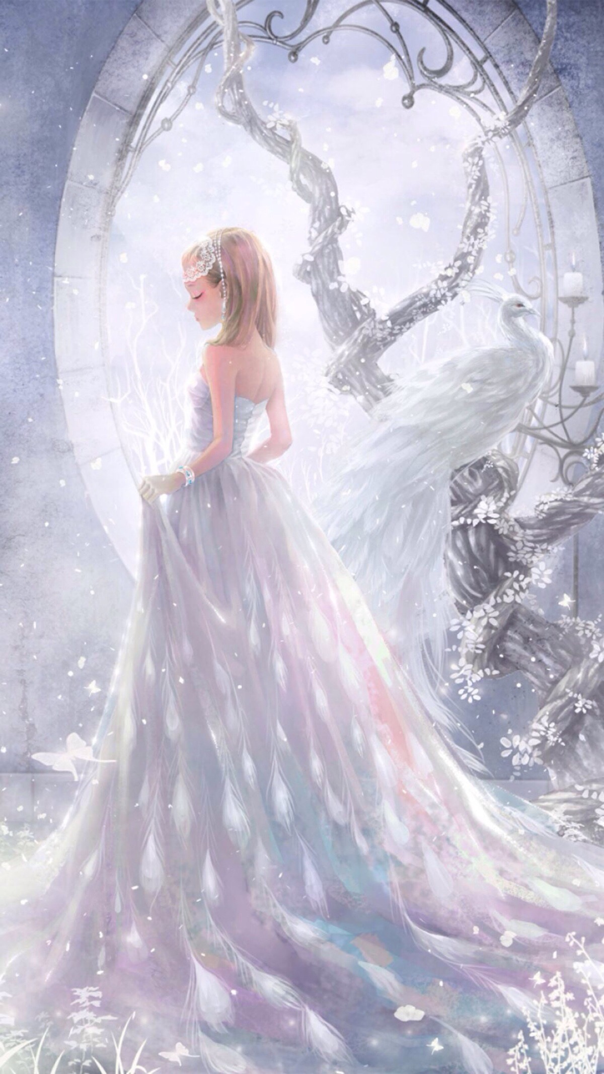 浅色壁纸高清图片花,超仙闺蜜壁纸动漫紫色和粉色