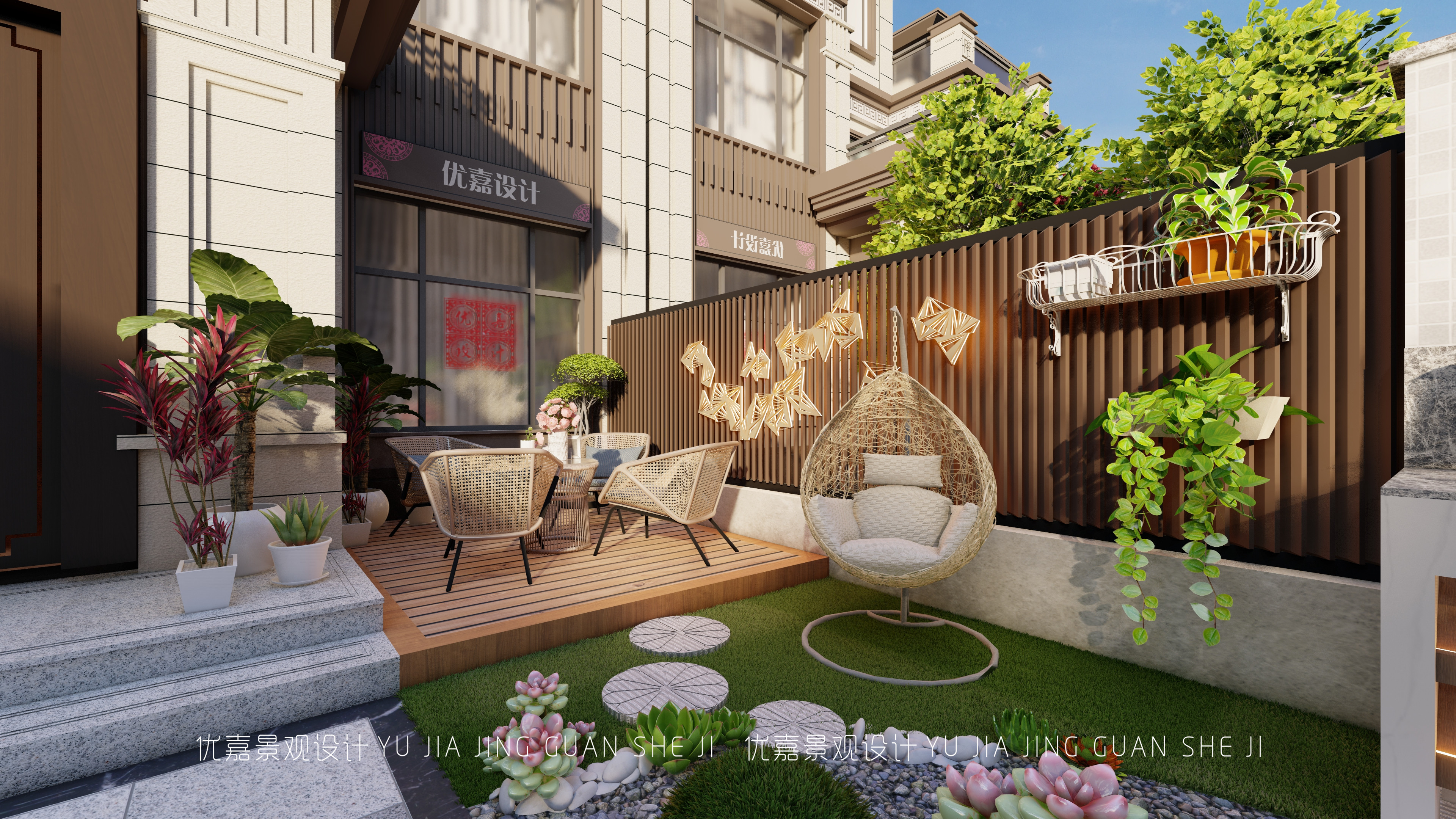 院子不用太大,家庭实用小院子