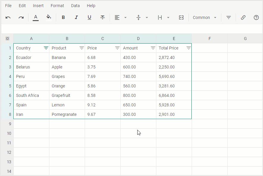 表格控件DHTMLXSpreadsheet5.0来咯，来看看优化了哪些实用功能