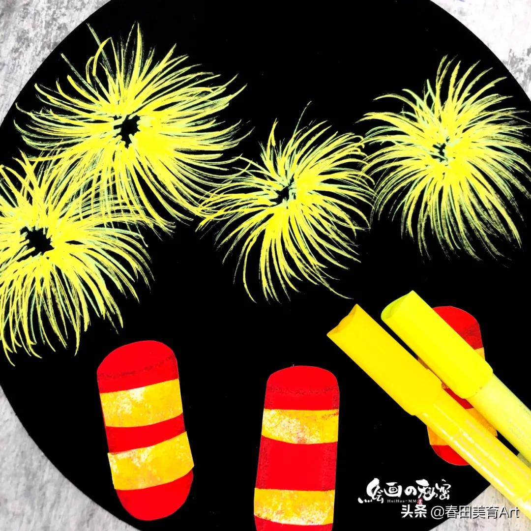 少儿美术元旦活动,幼儿美术元旦作品创意画