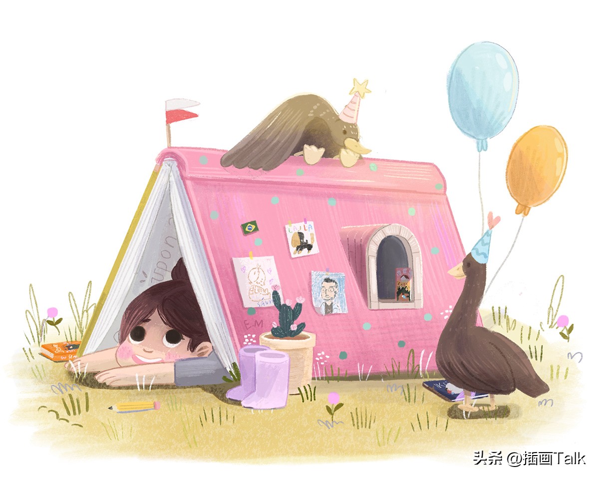 波兰插画师annarudak的所有画作,法国插画师插画作品