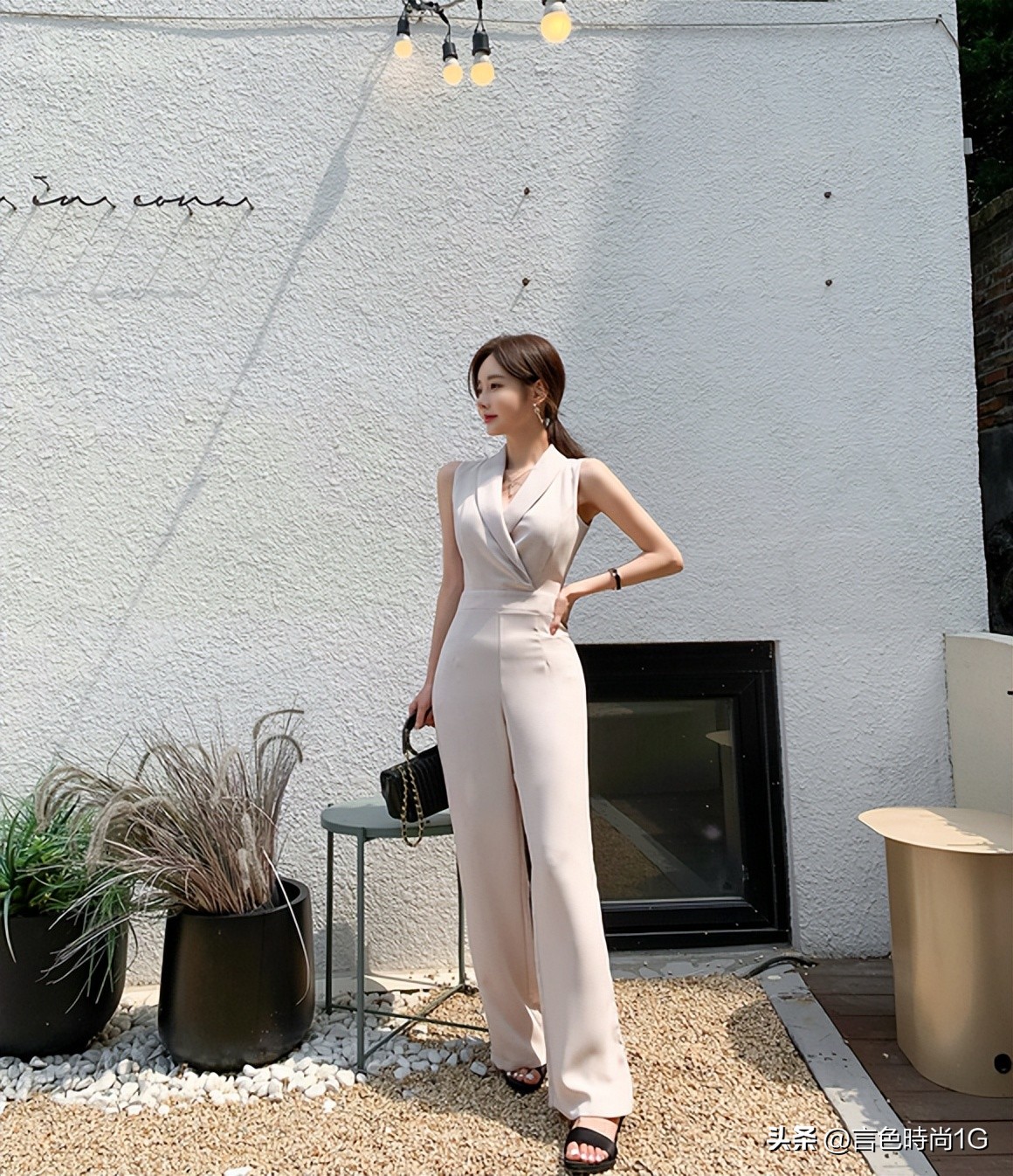 成熟稳重干练女装阔腿裤,阔腿裤职业干练套装