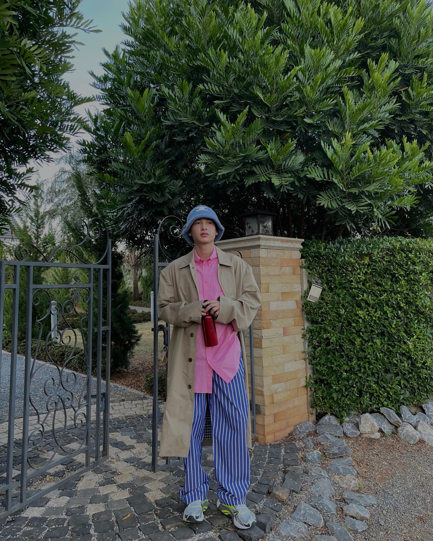 粉色系甜酷风穿搭男,粉色系极简穿搭男生