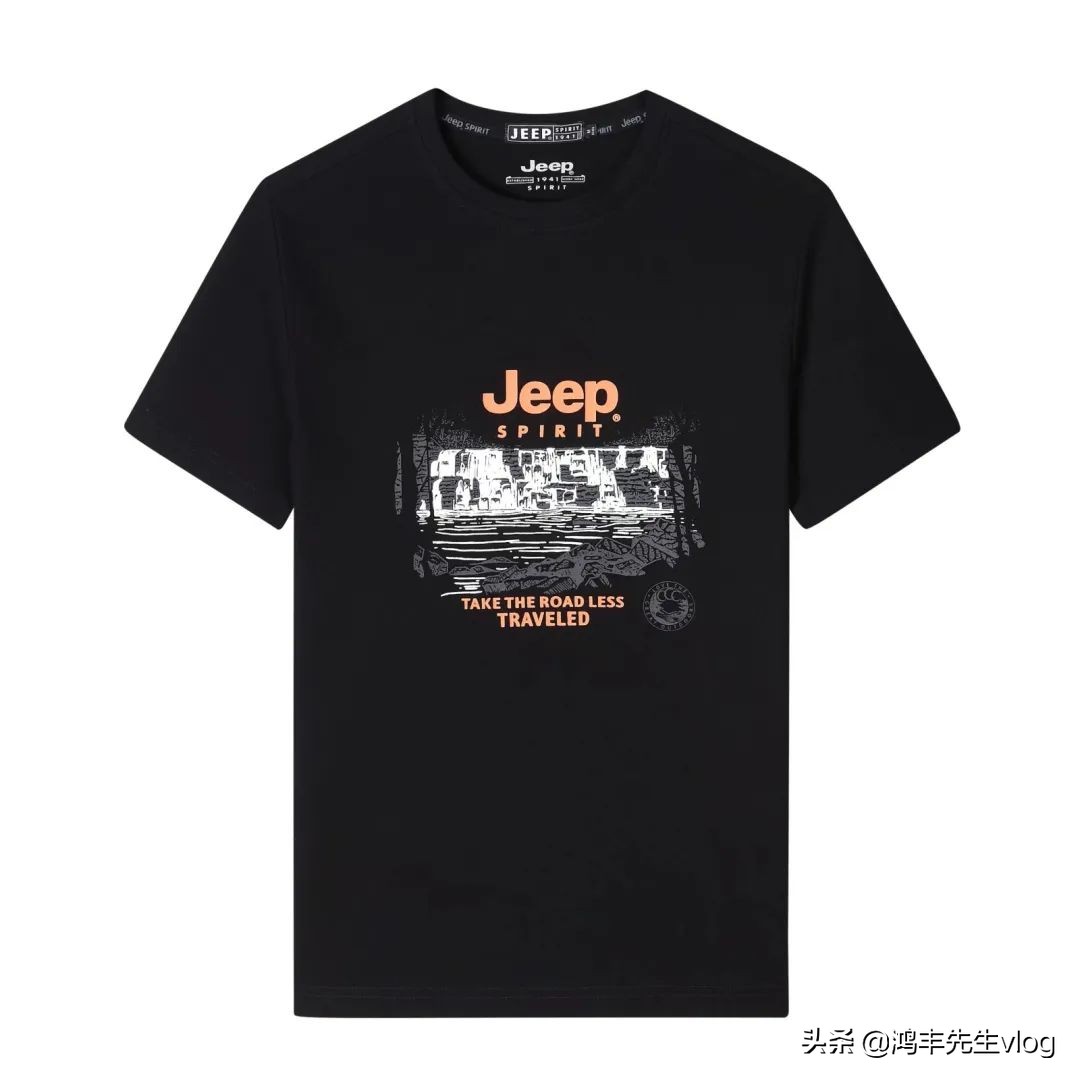 jeep短袖t恤专卖店男装翻领,jeep短袖t恤男纯棉官方正品