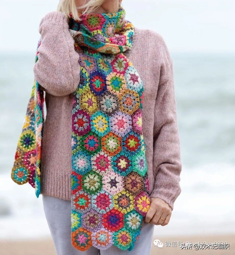 钩编简单六边形图解,钩编花样图案大全