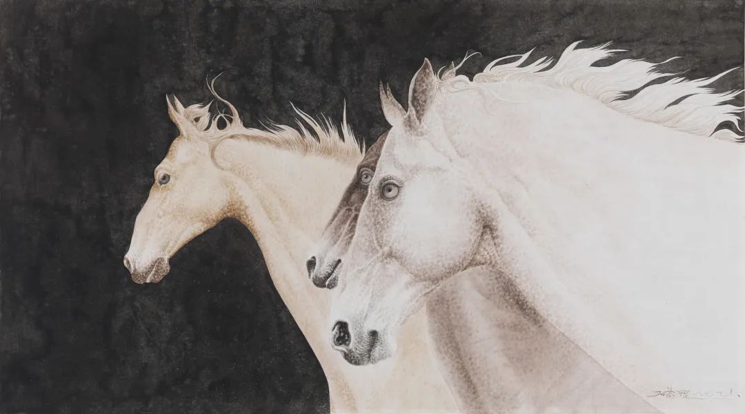 严谨细致的书法,水墨气韵生动的线描