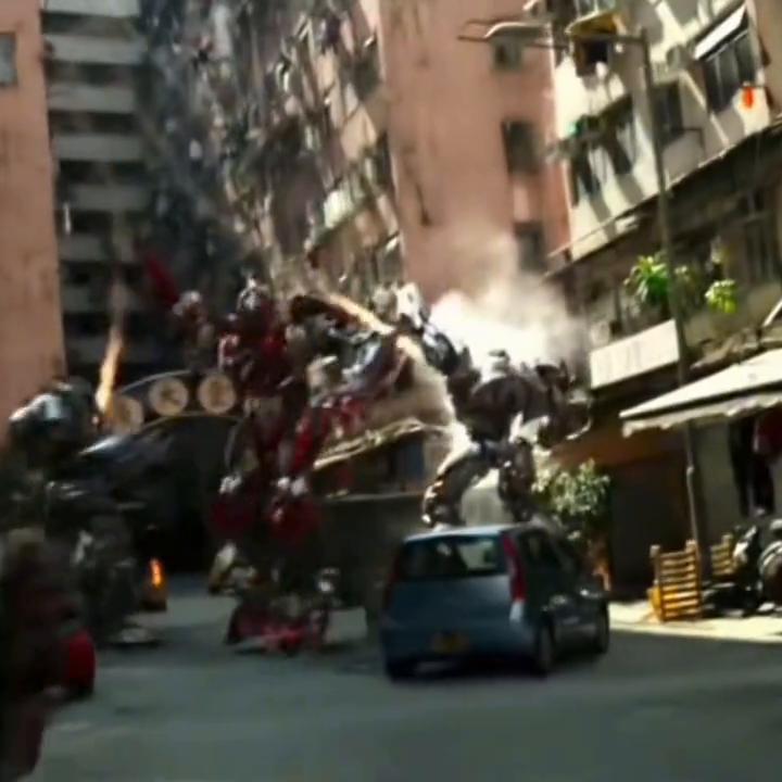 擎天柱打远古巨人,擎天柱vs威震天机器人