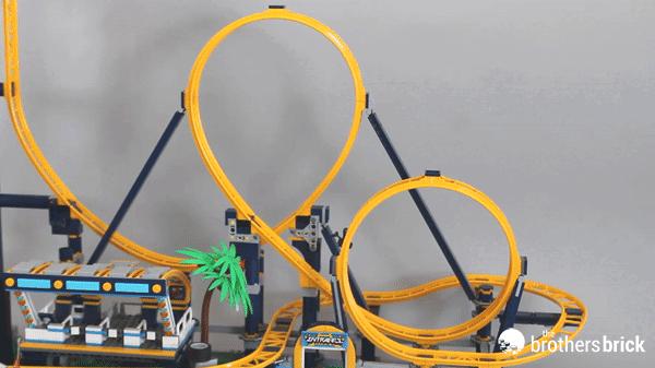 乐高翻滚过山车开箱并拼装,乐高过山车10303开箱