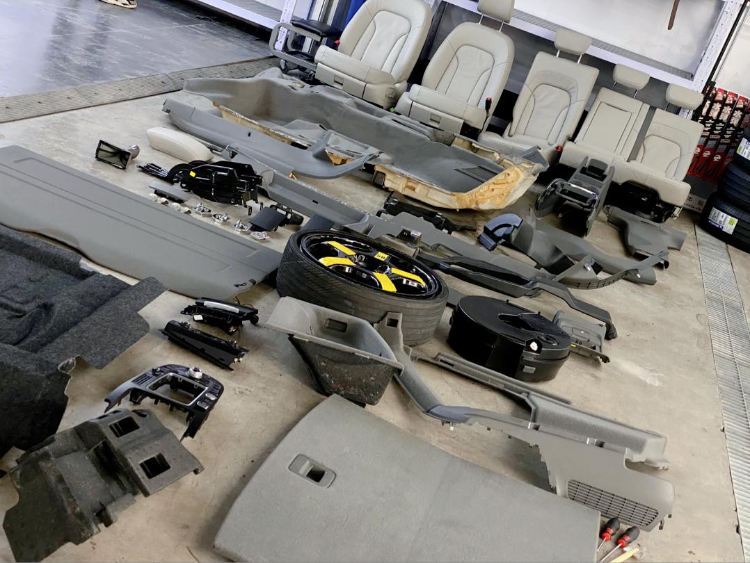 老款奥迪q5全车翻新全过程,翻新二手奥迪q5