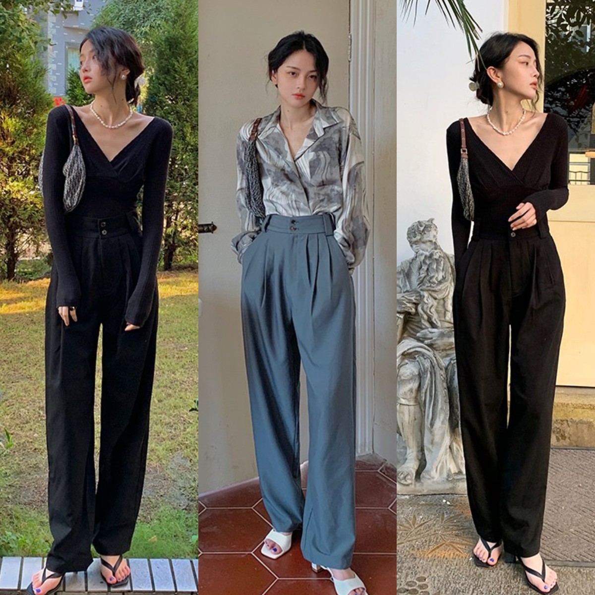 夏日穿这些裤子让你显瘦又显腿长,小个子显瘦显腿长裤子推荐