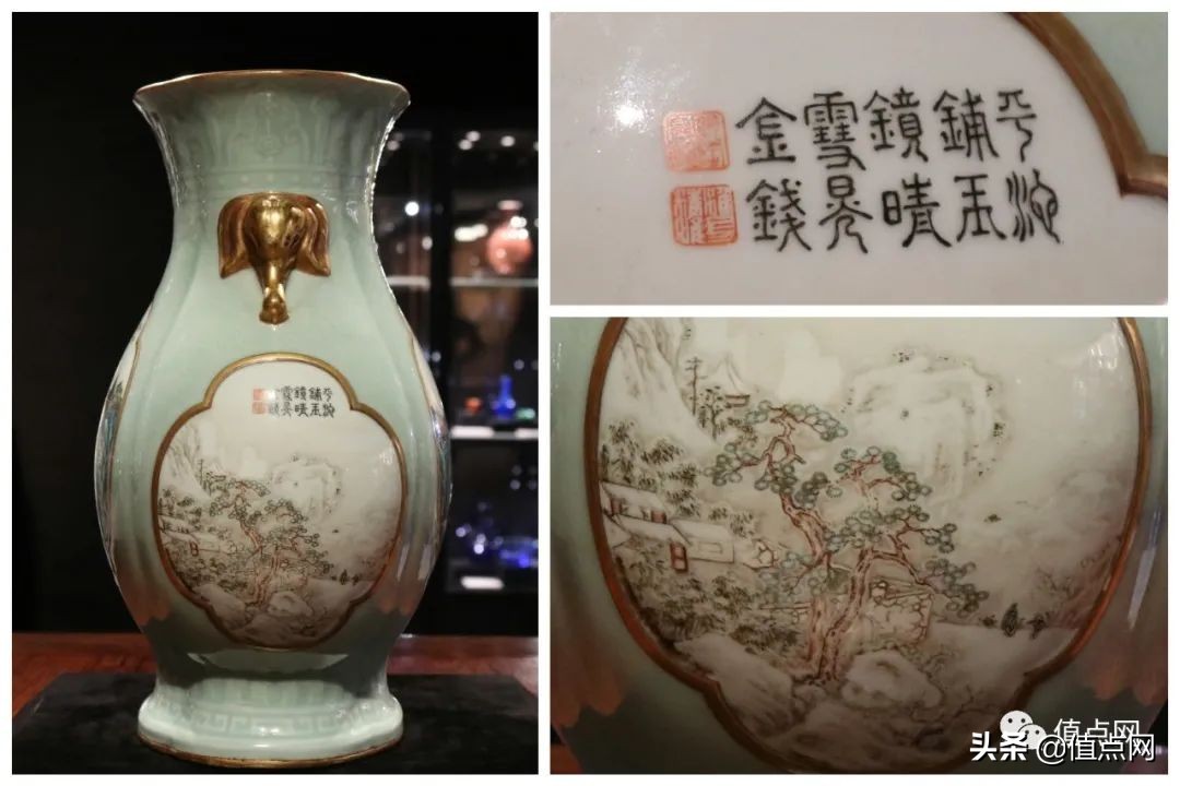 乾隆官窑精品瓷器一对,乾隆御制的珐琅彩八仙过海拍卖价