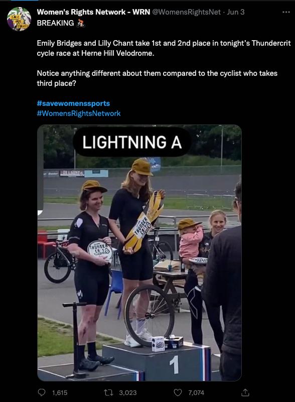 变性人痛揍女子自行车赛，魔法大战魔法