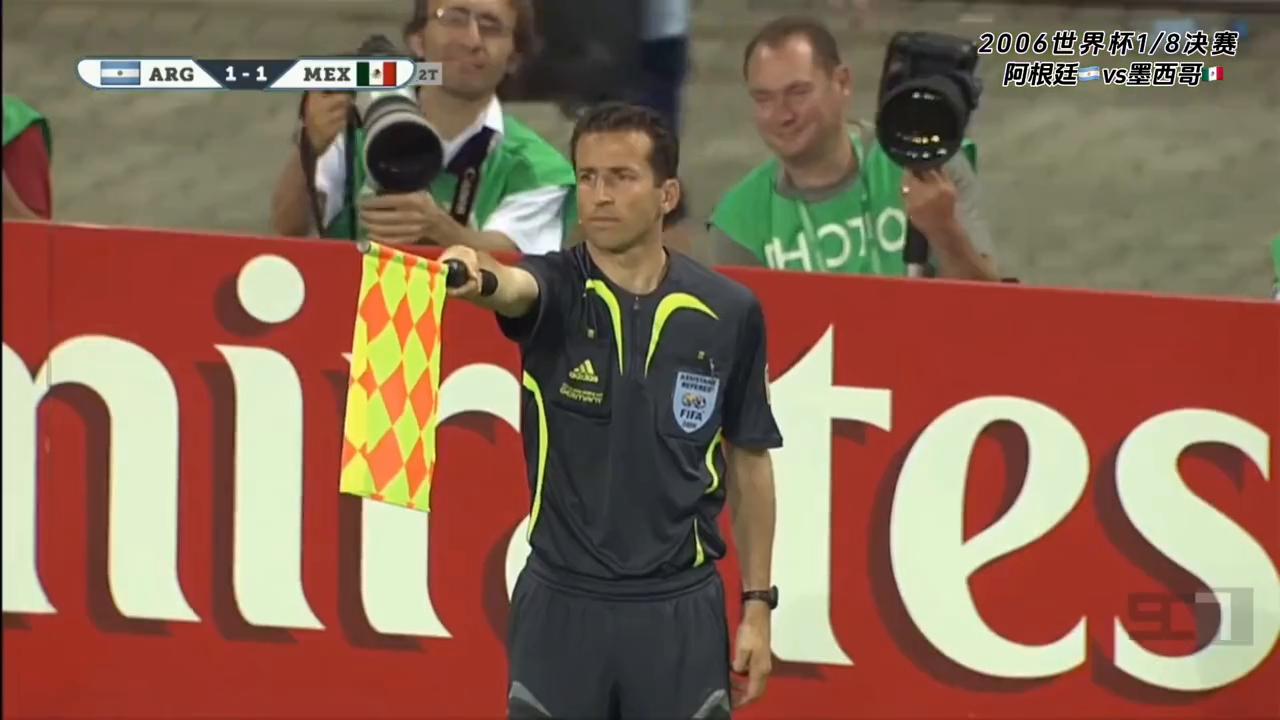 阿根廷vs墨西哥梅西沉肩,2006年世界杯阿根廷对英格兰