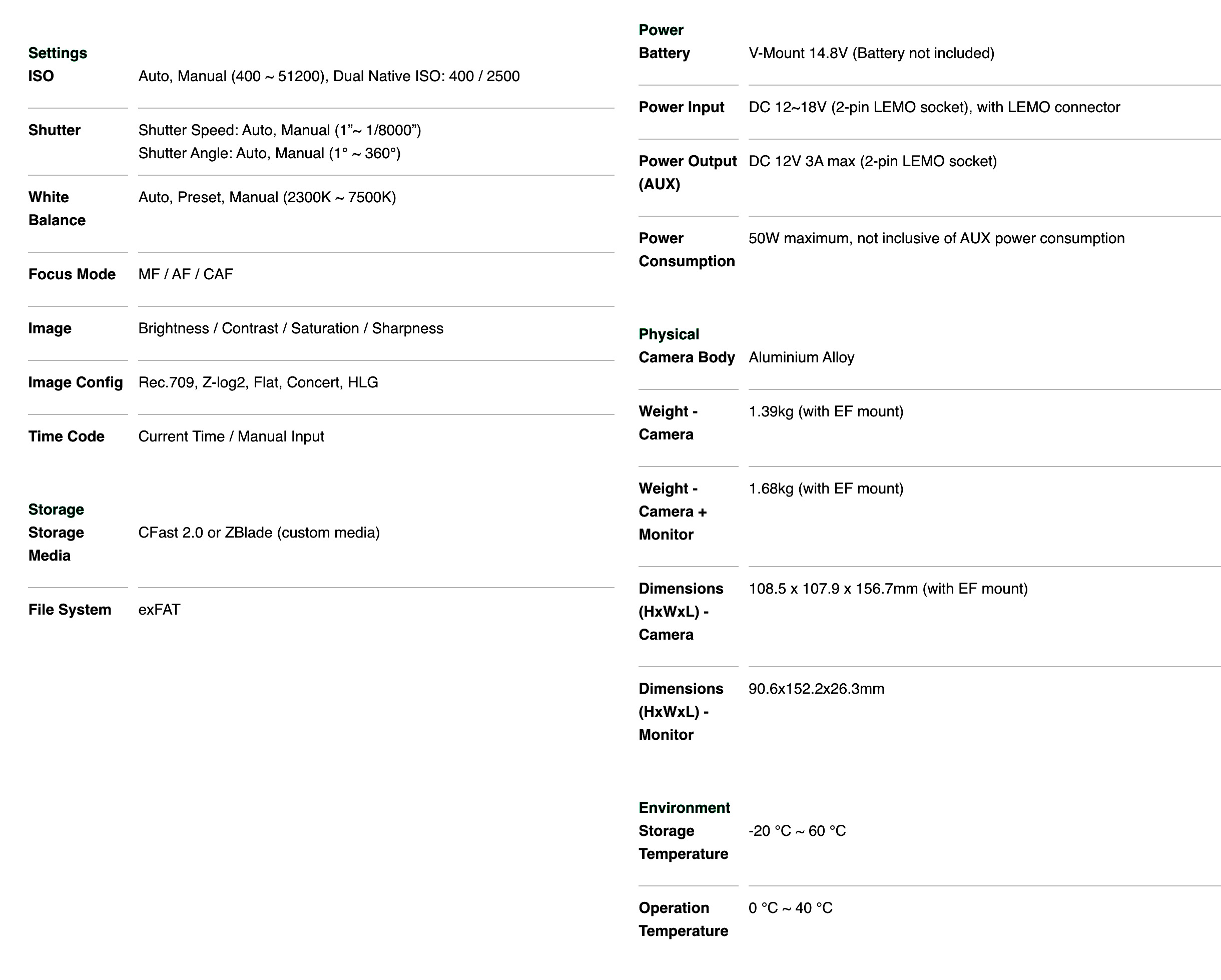 zcame2-f6pro全幅摄影机低照度,zcame2-f6pro全画幅6k