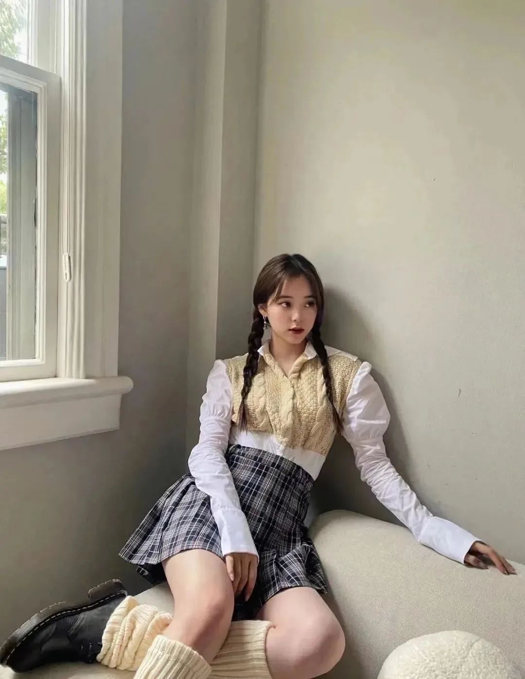 袜套堆堆袜穿法教程,袜套堆堆袜休闲怎么穿