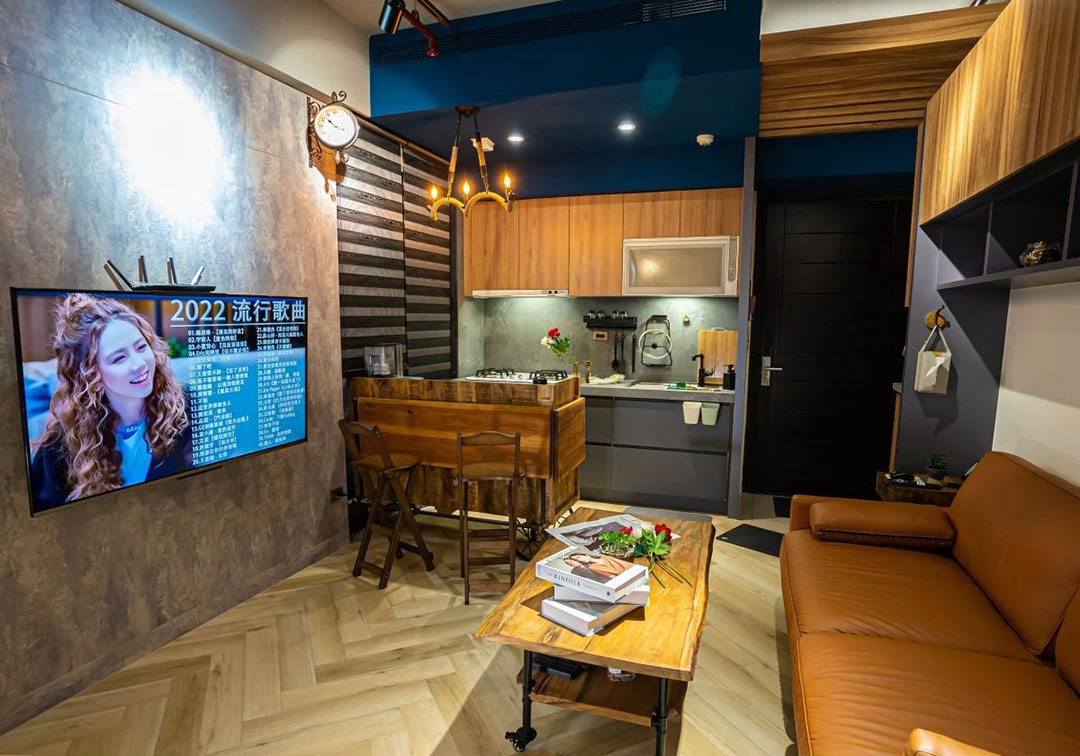 艺术家的公寓效果图,40平loft艺术家公寓