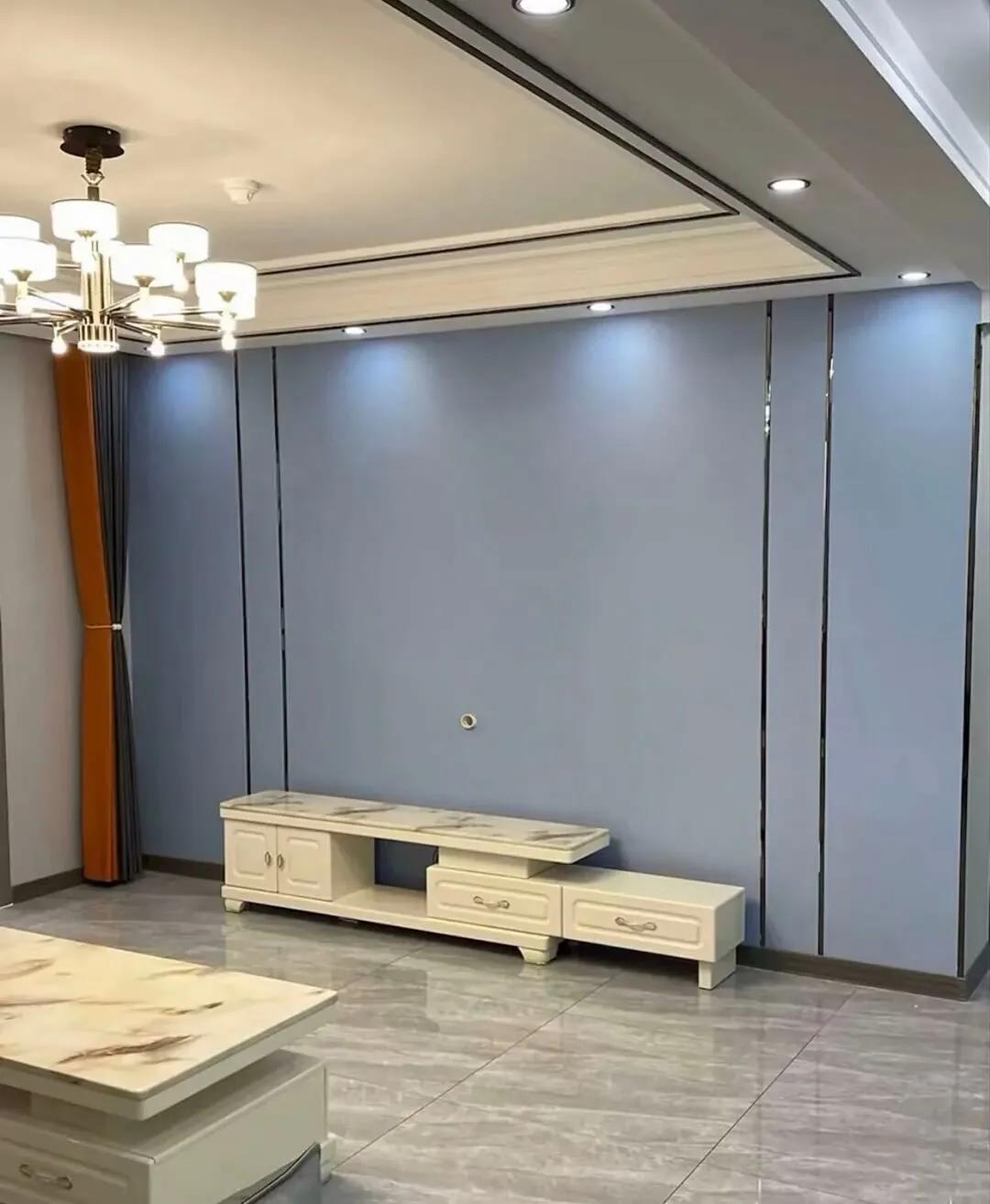 简单隐形门电视背景墙,30平小户型电视背景墙