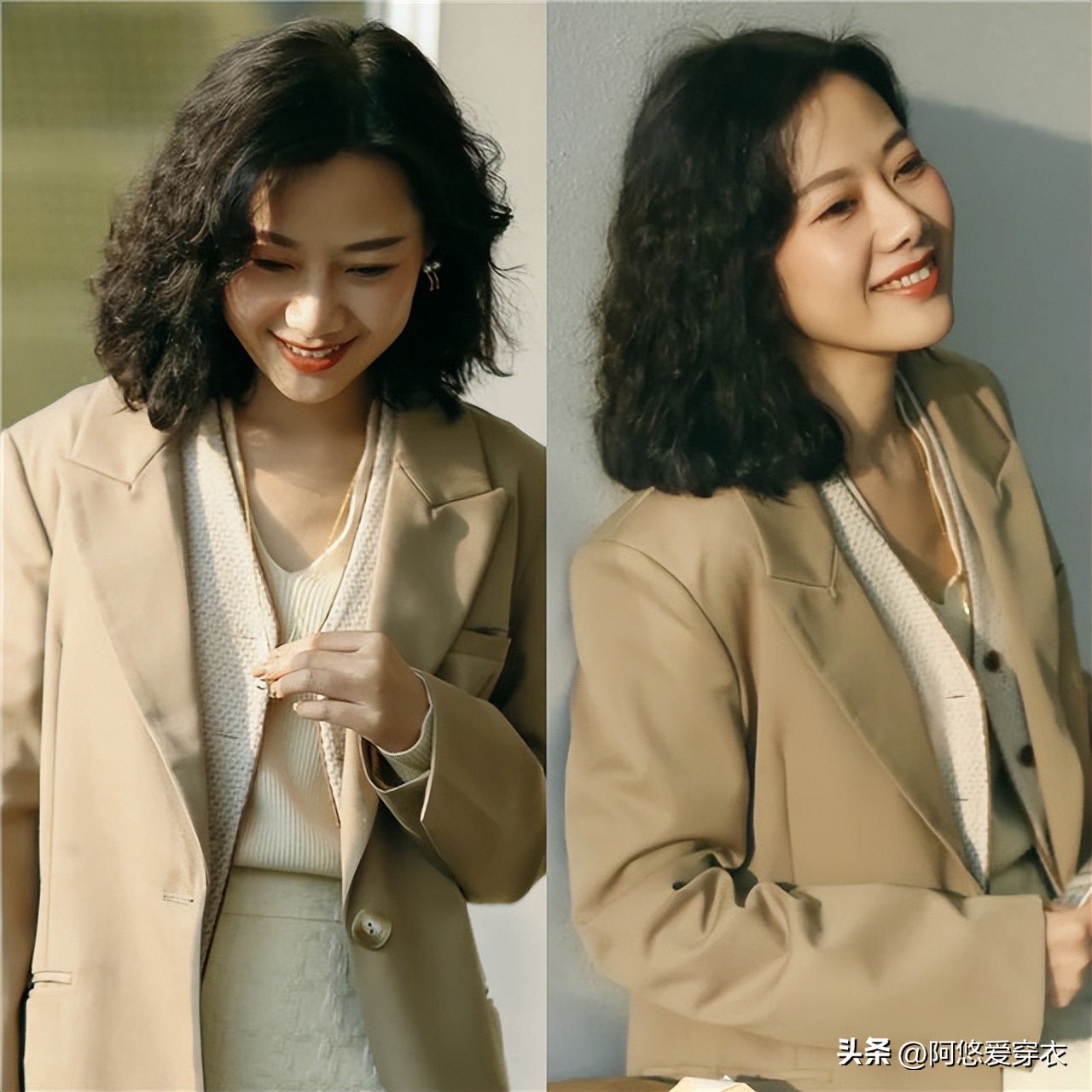 40岁女性齐肩发全头烫真洋气,头发齐肩可以弄什么发型过肩