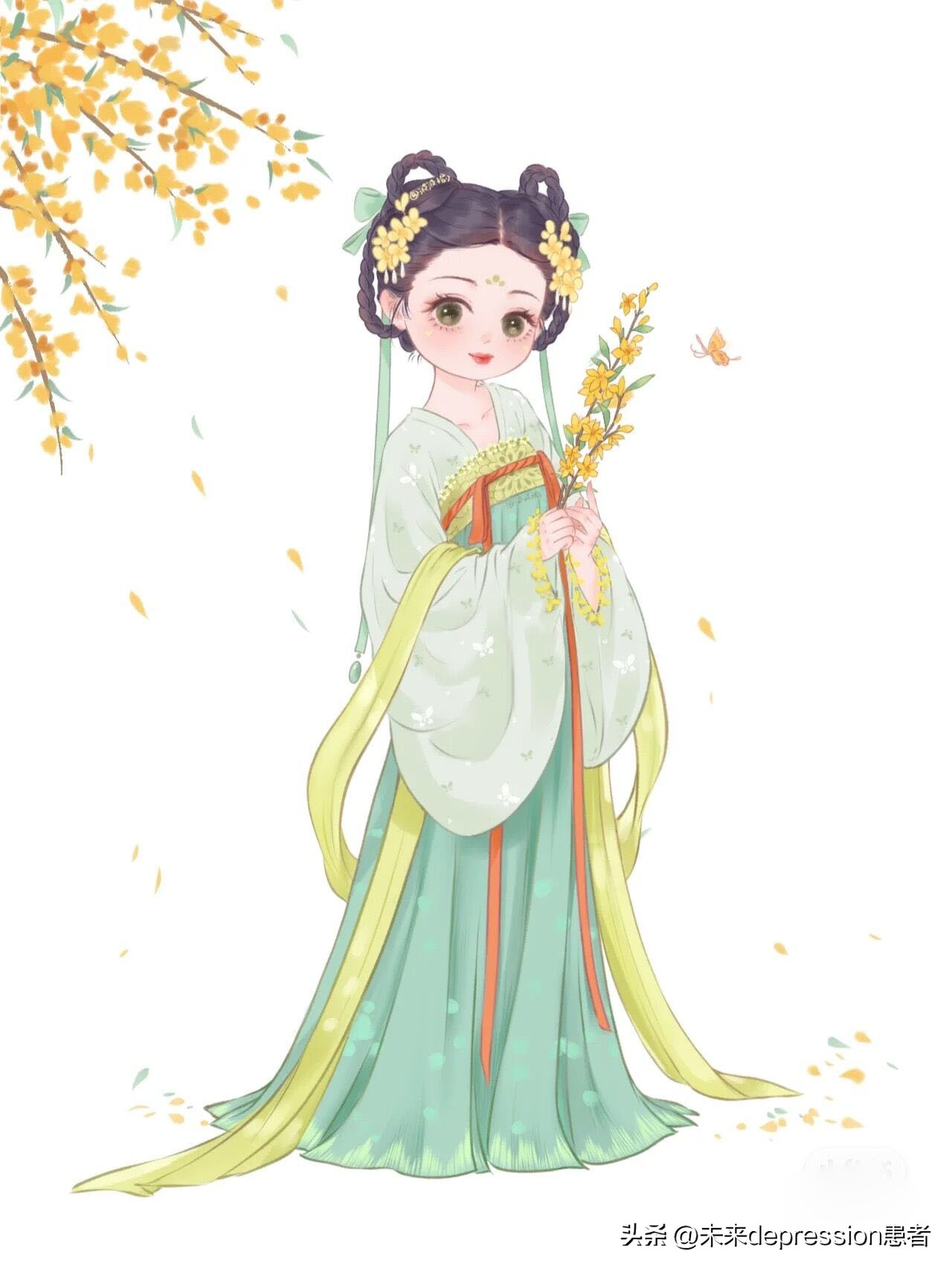 清纯可爱古风美少女,国风美少年