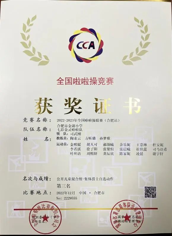 金湖小学啦啦操队,全国啦啦操联赛合肥