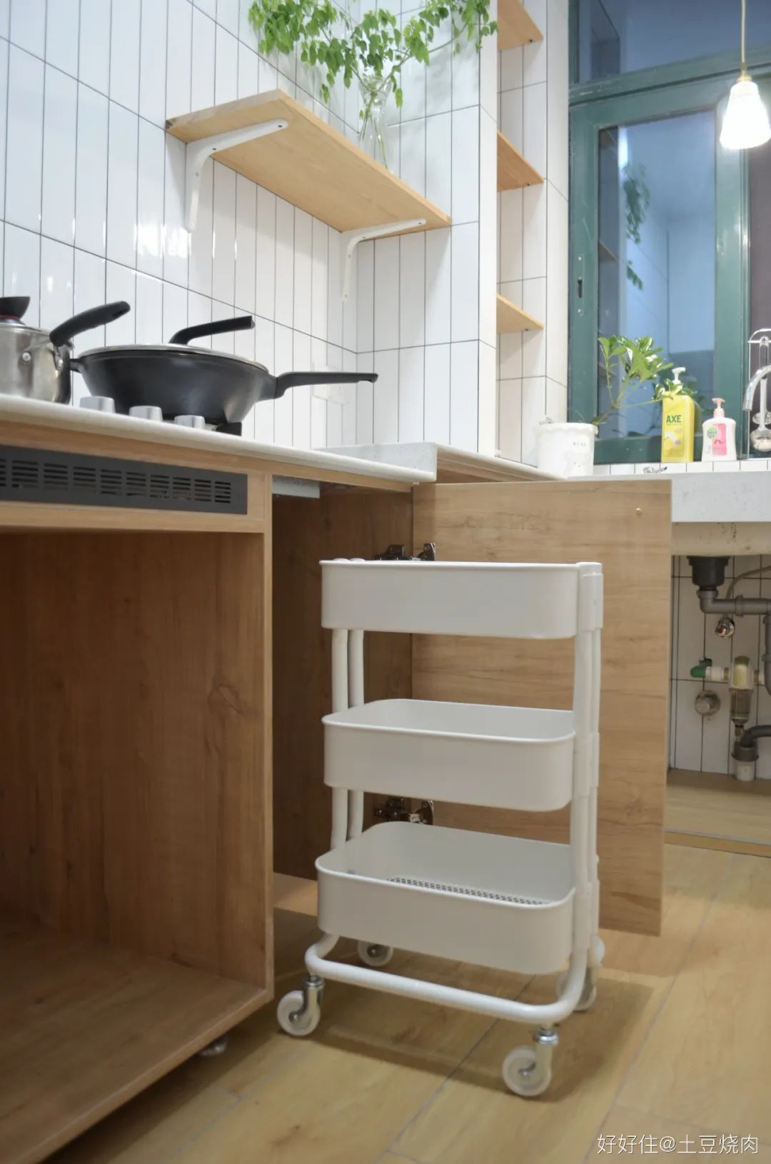 收纳置物小推车四层,沉浸式收纳整理三层小推车