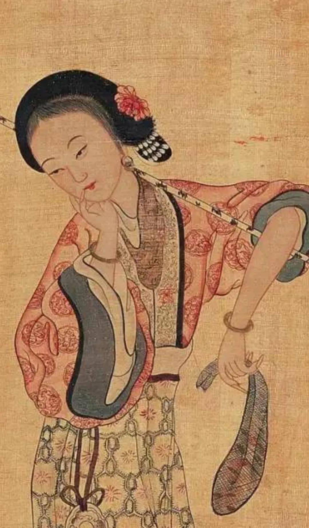 清冷枚仕女图绢本,清冷枚简介