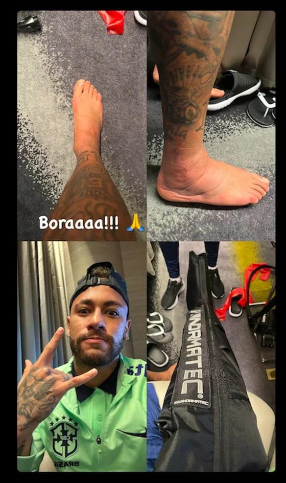 内马尔脚踝受伤在替补席落泪,内马尔脚踝受伤世界杯