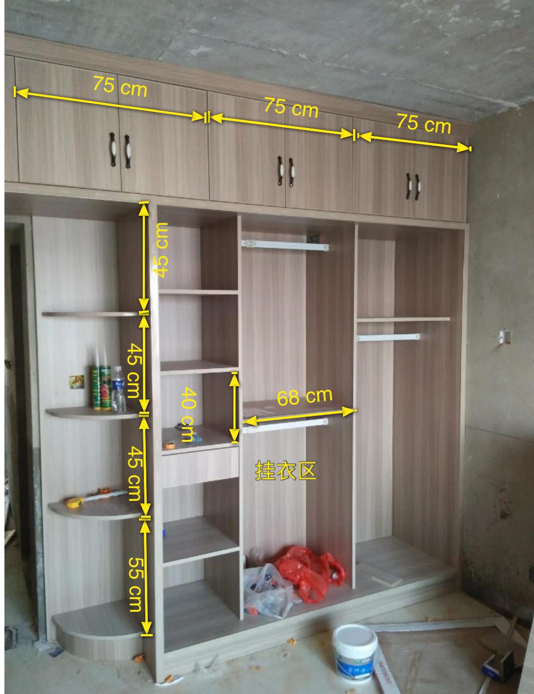 推拉门衣柜3米图纸,3门推拉门衣柜效果图大全2020款