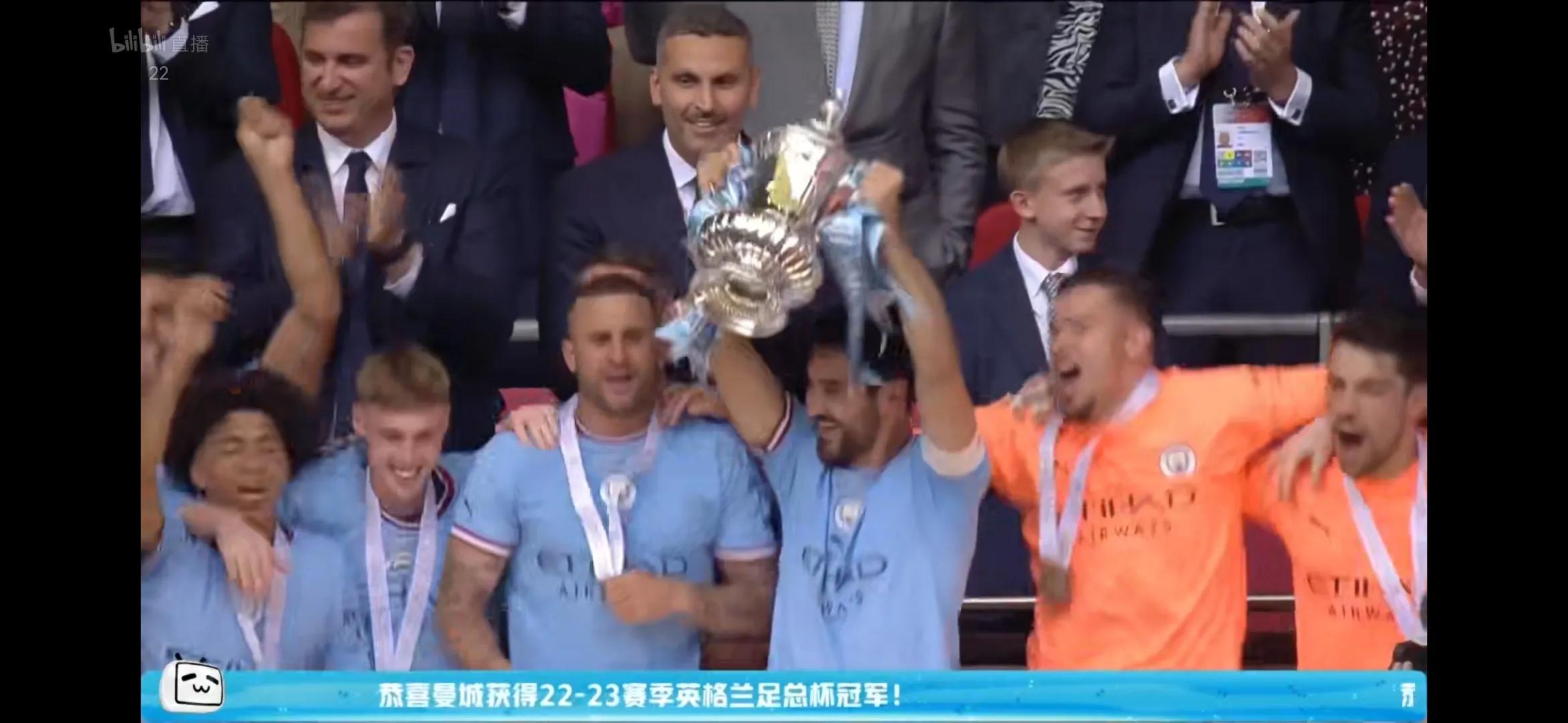 曼城得过几次足总杯,曼城再胜两场超过阿森纳