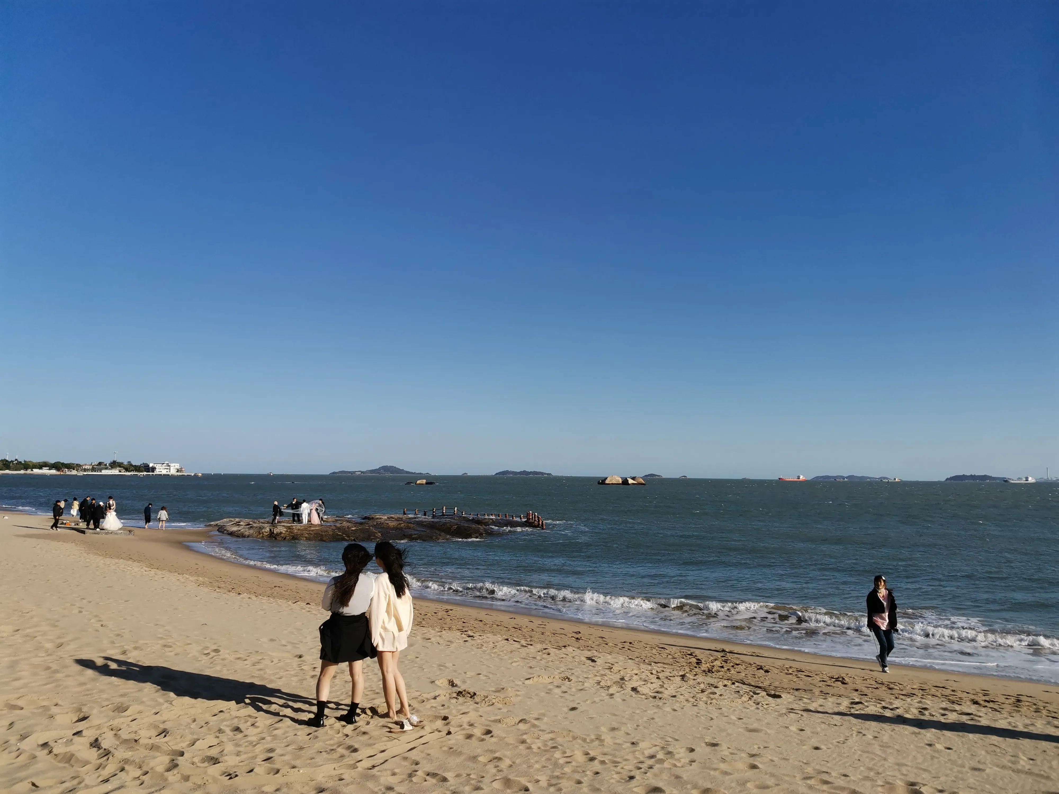 厦门的蓝天白云大海,厦门的海厦门的天空
