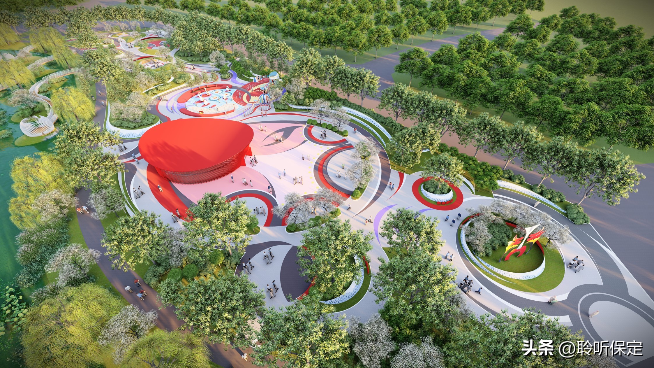 保定马拉松大本营,保定市环城水系马拉松赛道路线图