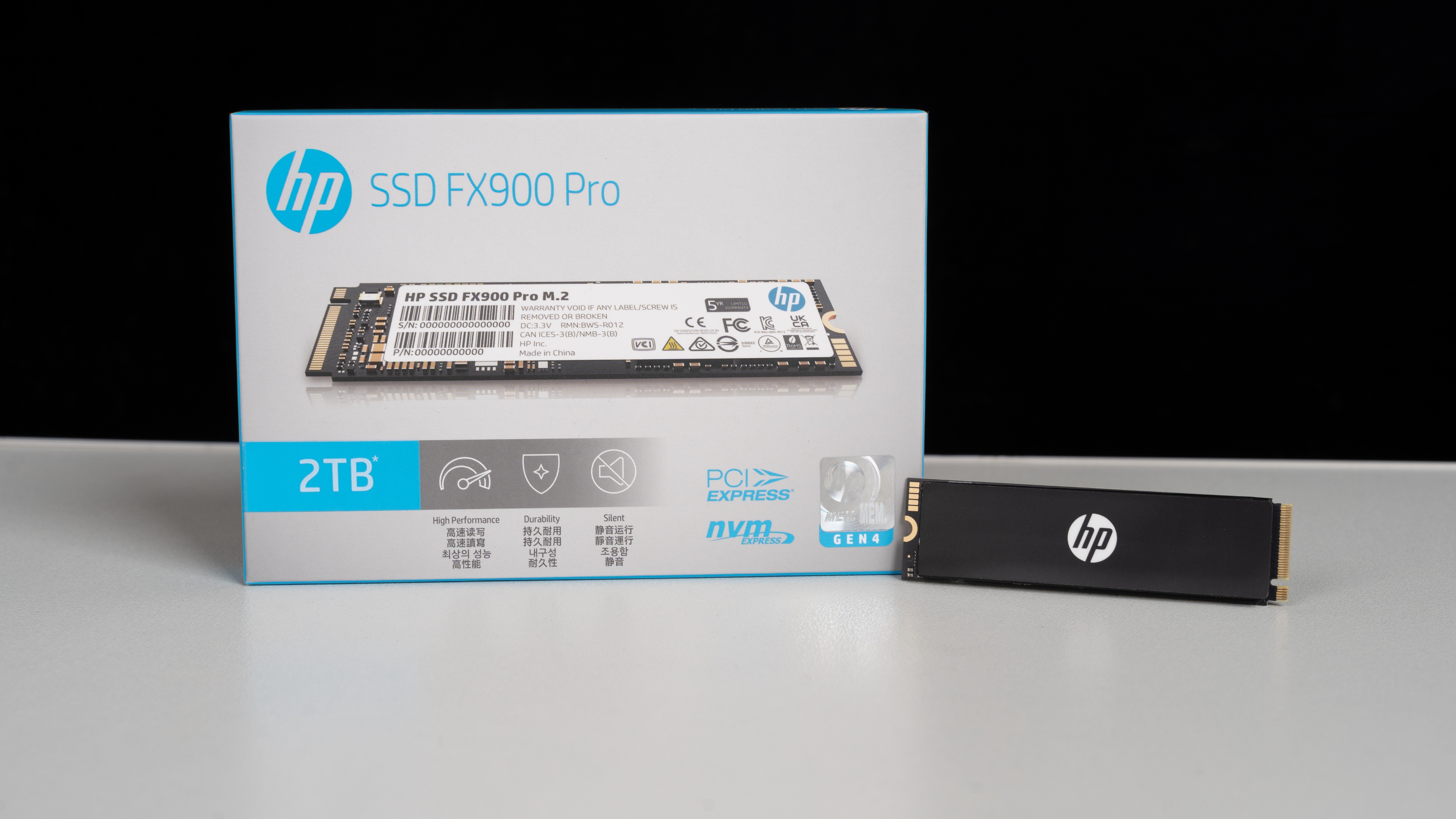 惠普fx900pro2t测评,惠普固态fx900pro散热条