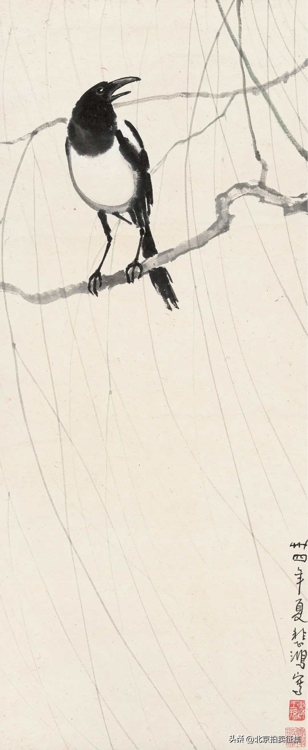 北京保利国际拍卖徐悲鸿奔马图,徐悲鸿双骏图保利拍卖