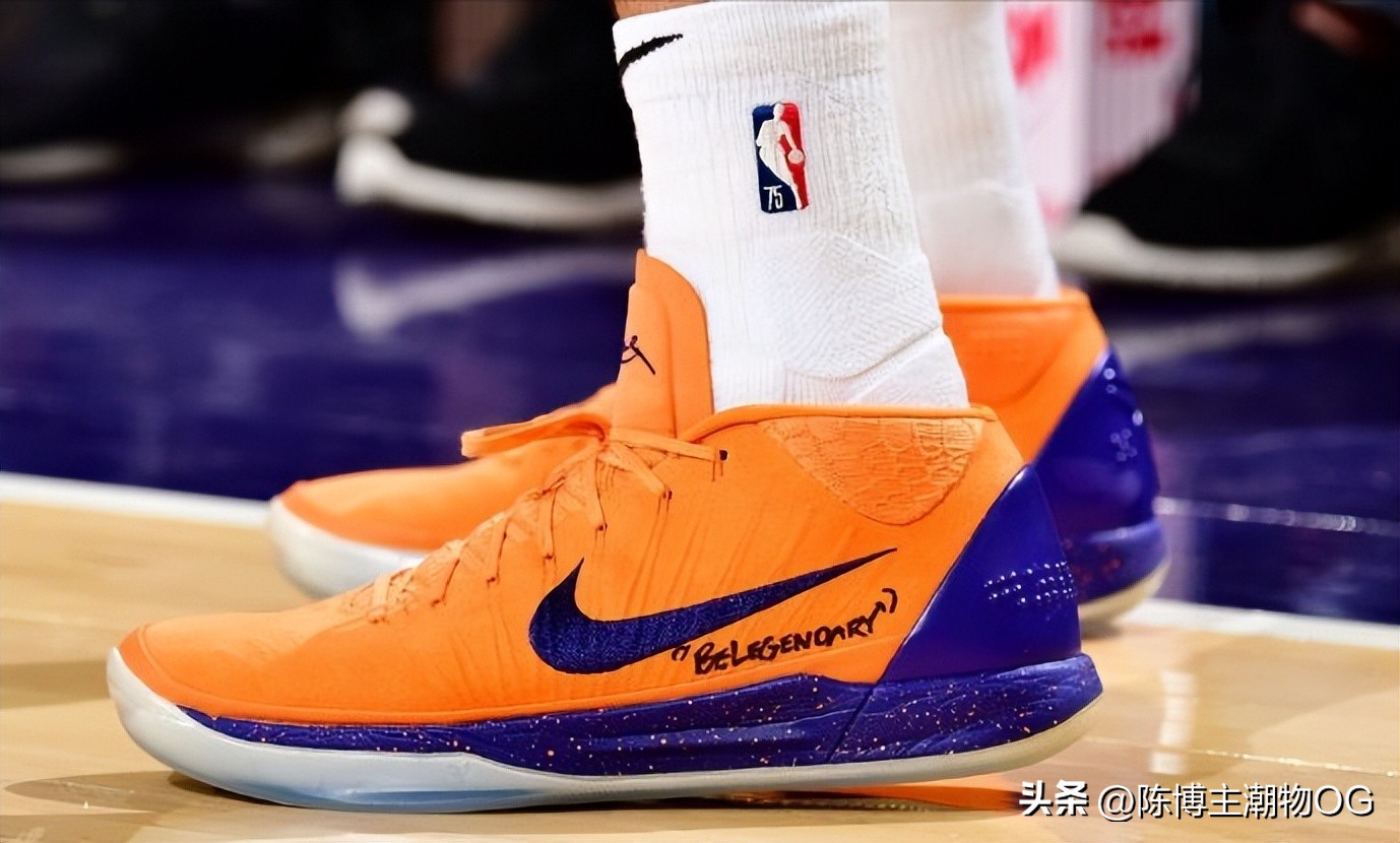 球星上脚篮球鞋欧文,欧文上脚kyrielow2