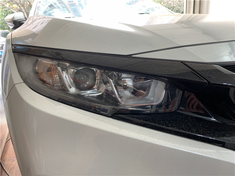 十代思域近光灯换led灯泡效果,思域原厂透镜换led灯如何