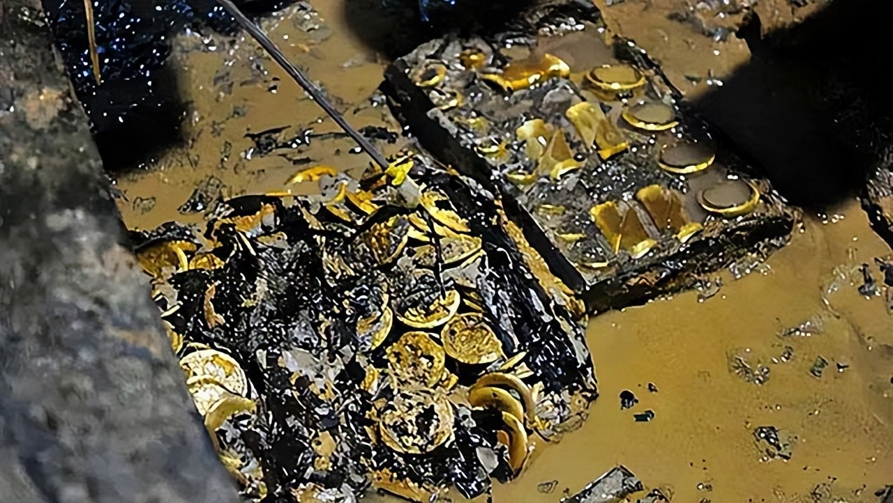 张献忠江口沉银黄金现场图,张献忠沉银哪一年发掘的