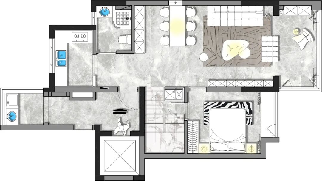跃层搭建图片,跃层怎样搭建二楼阳台