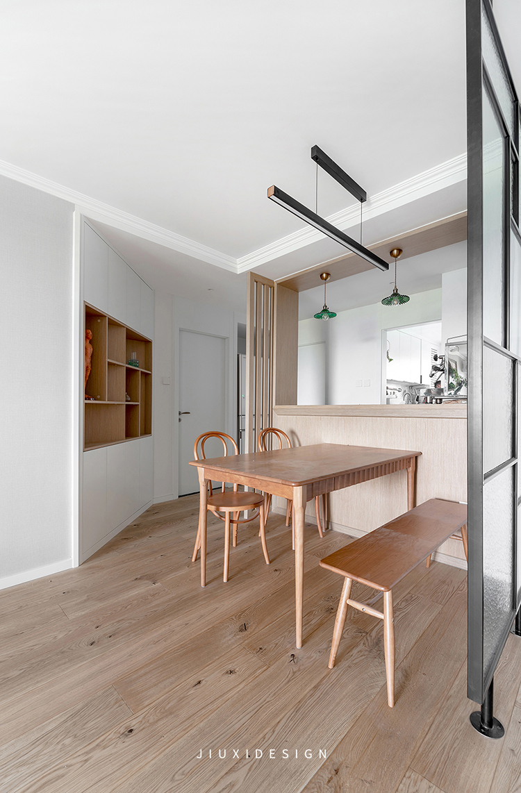 130㎡原木自然系，他家厨房里还有咖啡角，简直太香了