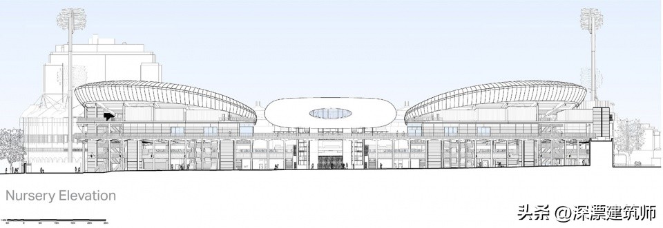 勋爵板球场ComptonEdrich看台，伦敦/WilkinsonEyreArchitects