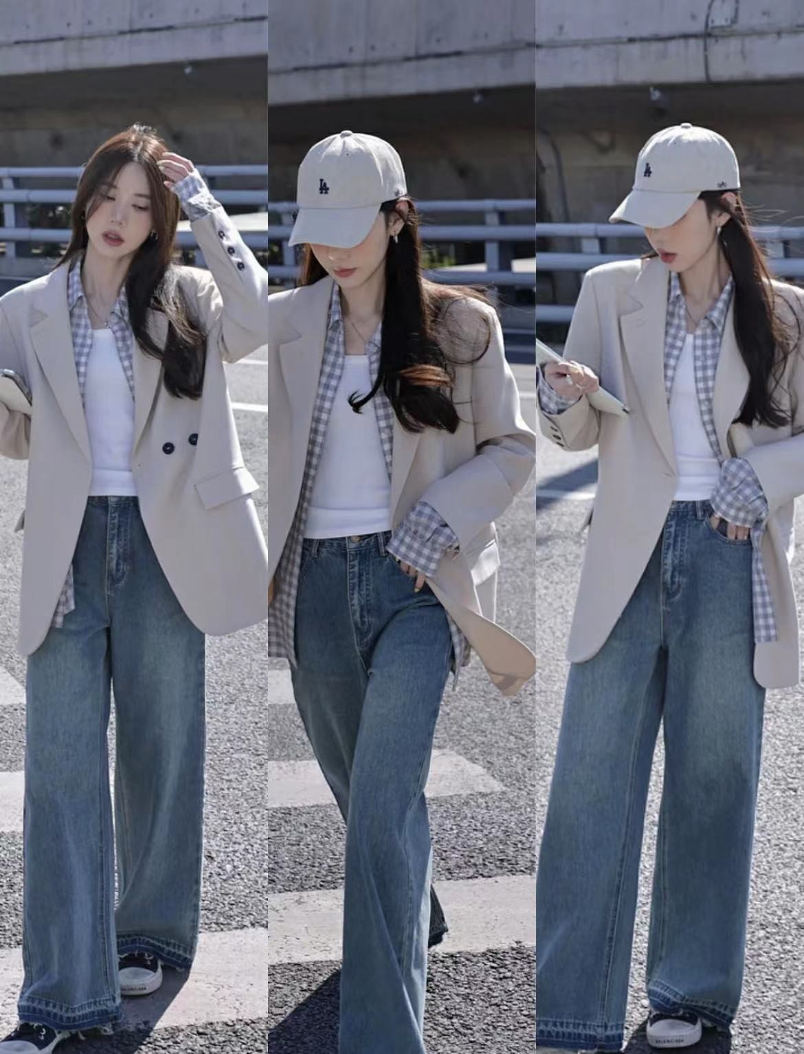 黑色冬天西装外套怎么穿搭才好看,春夏浅色系西装内搭推荐