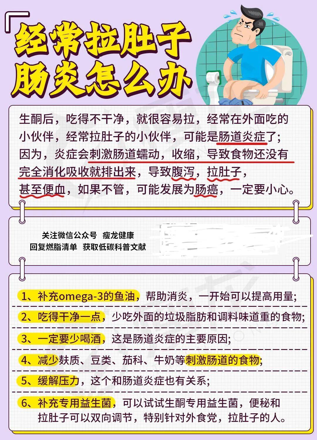 拉肚子肠道有炎症用什么偏方,肠道炎症拉肚子怎么缓解