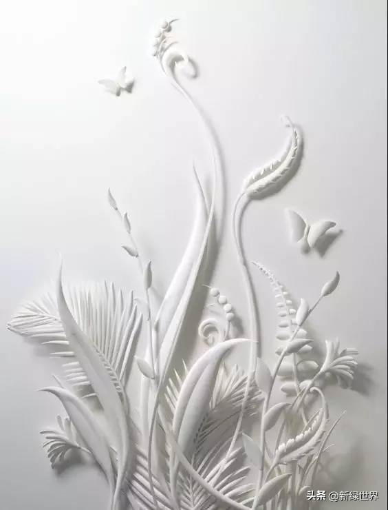 纸艺作品绘画,千变万化的纸艺术作品