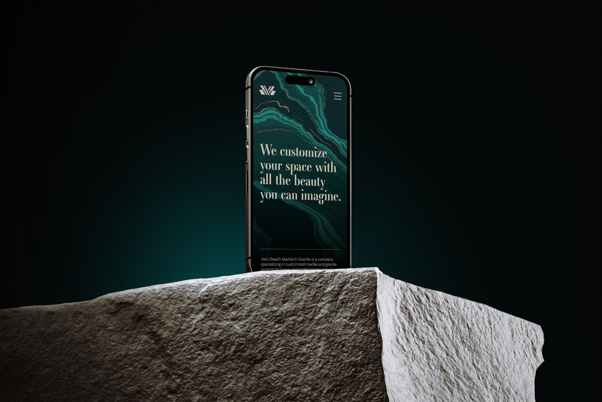 VI品牌设计：“抽象化”——VeroBeachMarbleGranite大理石品牌