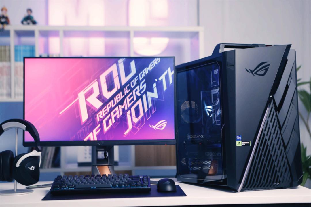 ROG分体水冷主机测评,rog枪神x水冷旗舰电竞游戏台式机