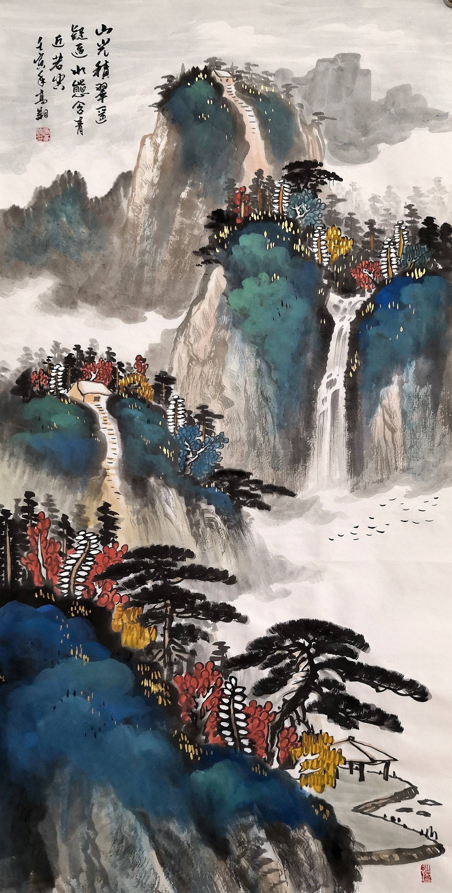 冯高翔人物画,冯高翔书画家