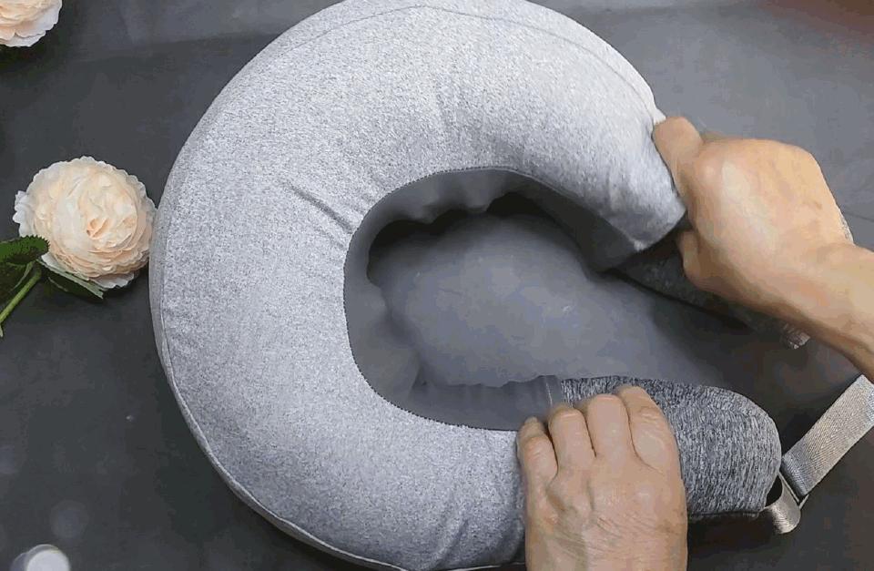 恒温热敷，一键充气，蓝宝颈椎按摩器体验